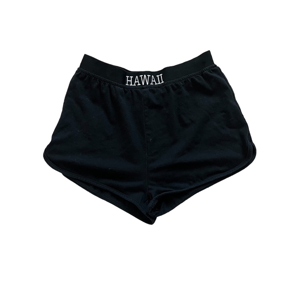 ROMWE Black Cotton Short